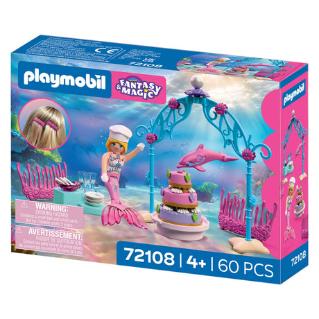 Playmobil onderwater bruiloft buffet magisch speelgoed met dolfijn.
