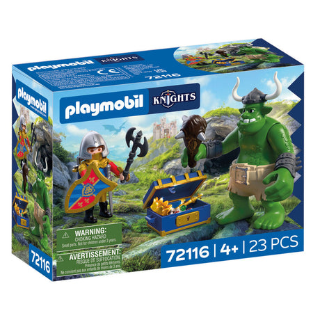 Playmobil troll de los caballeros con el tesoro del caballero león - 72116