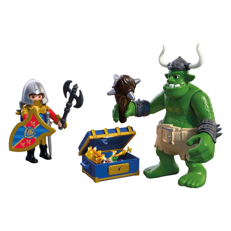 Playmobil troll de los caballeros con el tesoro del caballero león - 72116