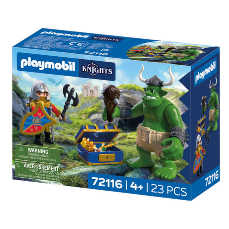 Playmobil troll de los caballeros con el tesoro del caballero león - 72116