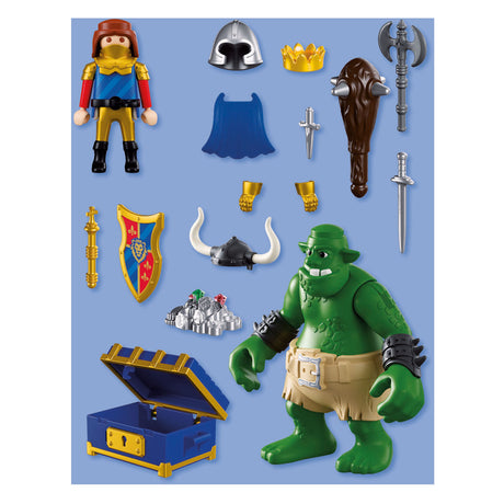 Playmobil troll de los caballeros con el tesoro del caballero león - 72116