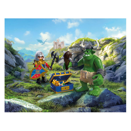 Playmobil troll de los caballeros con el tesoro del caballero león - 72116