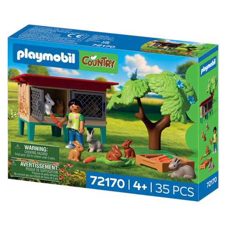 Playmobil country konijnenhok speelset boerderij dieren 72170.