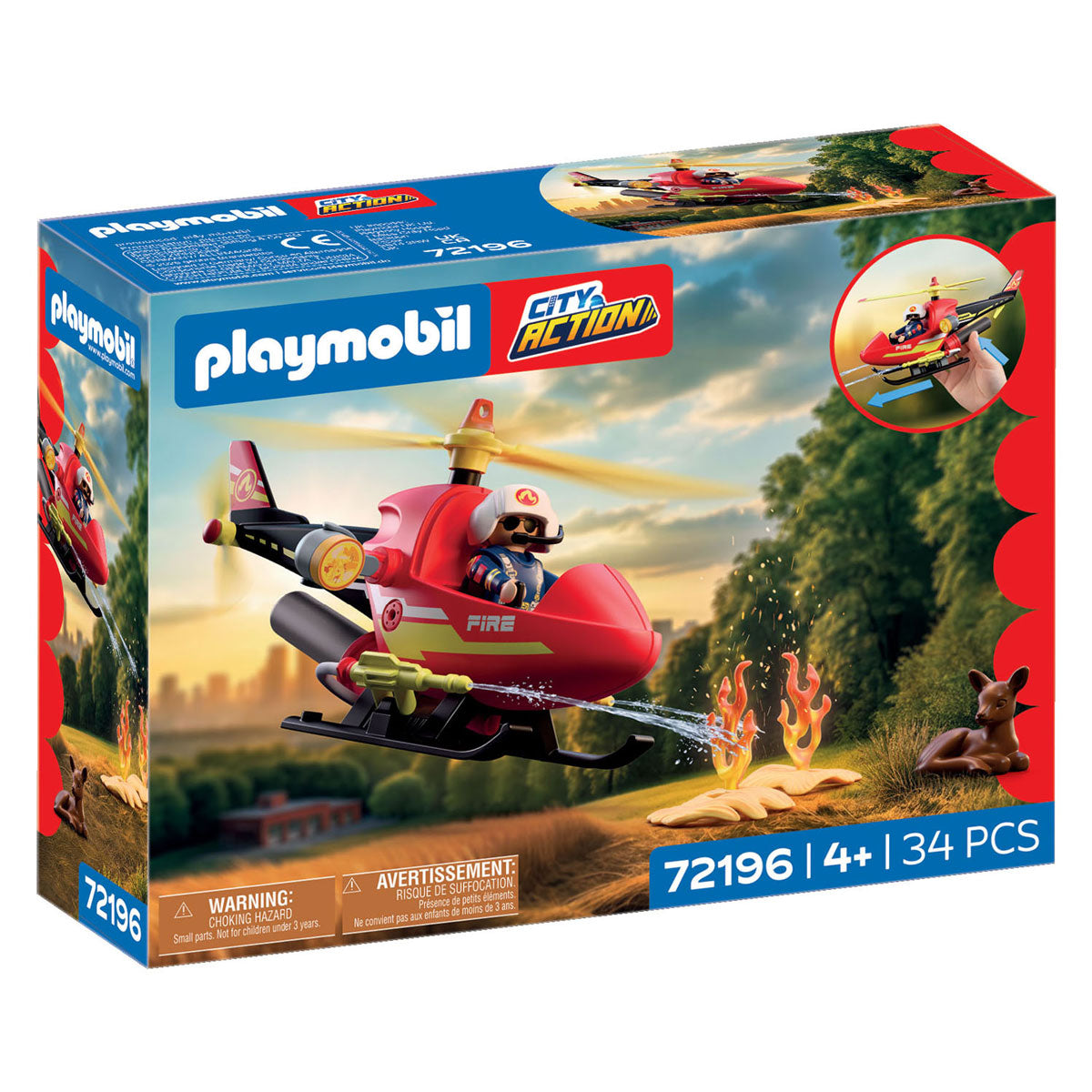 Playmobil city action blushelikopter - 72196
