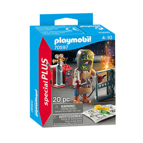 Playmobil especiales soldador con equipo - 70597