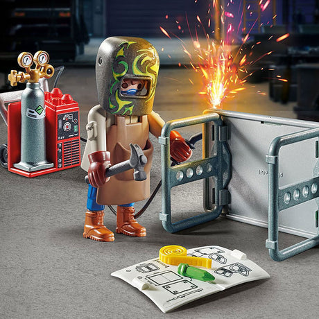Playmobil especiales soldador con equipo - 70597