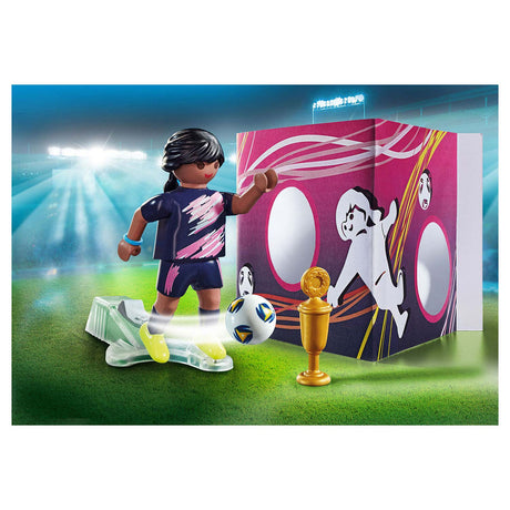 Playmobil especiales futbolista con portería - 70875