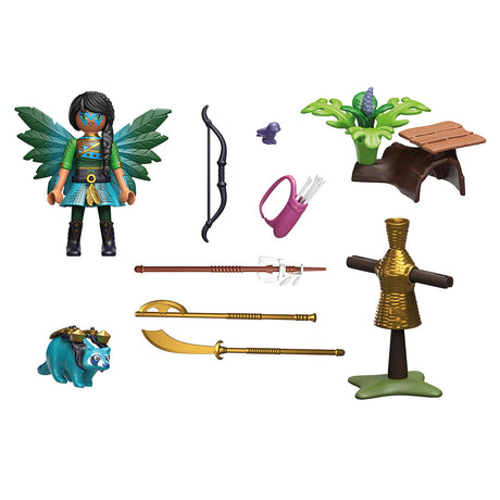 Playmobil Ayuma Starter Set Hada Caballero con Mapache - 70905