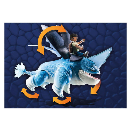 Playmobil dragones: los nueve reinos cuerno de arado d'angelo - 71082