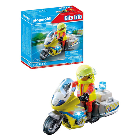 Playmobil 71205 Moto de emergencia con luz intermitente