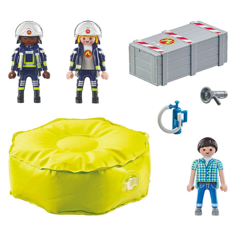 PlayMobil Action Heroes Firefighters con cojines de aire 71465