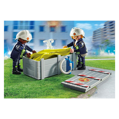 PlayMobil Action Heroes Firefighters con cojines de aire 71465