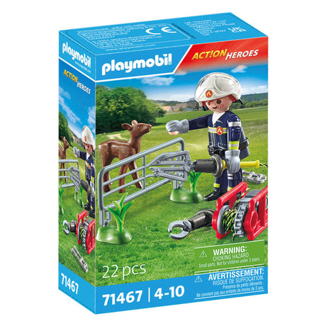 Playmobil Action Heroes Protección de animales Brigada de fuego - 71467
