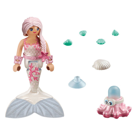 Playmobil 71477 especial plus sirena con pulpo chorreante | 2 piezas