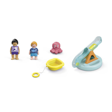 Playmobil isla de natación junior con tobogán - 71687