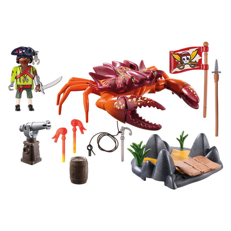 Los piratas de Playmobil luchan contra el cangrejo gigante - 71532