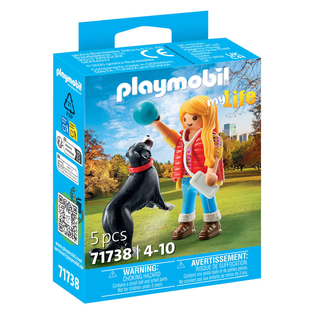 Playmobil 71738 Mujer con perro de montaña