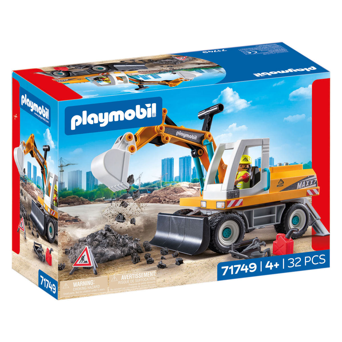 Playmobil action heroes gran excavadora 71749