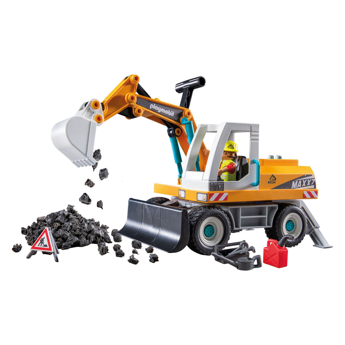 Playmobil action heroes gran excavadora 71749