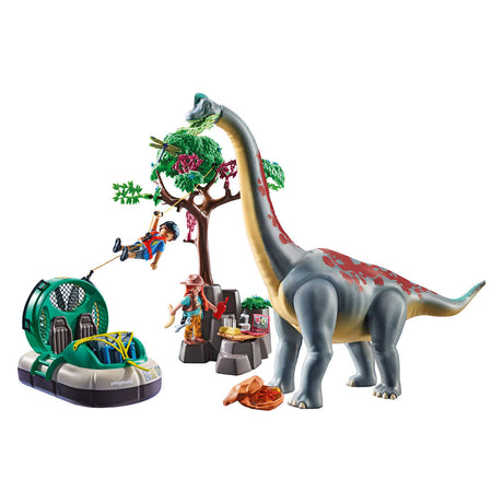 Playmobil Dinos Braquiosaurio con Aerodeslizador 71819