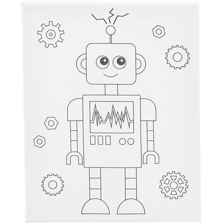 Empresa creativa https: www.cchobby.nl pintor-lienzo-con-impresión-robot-d-1-6-cm-dimensiones-24x30-cm-360-gr-1-pieza