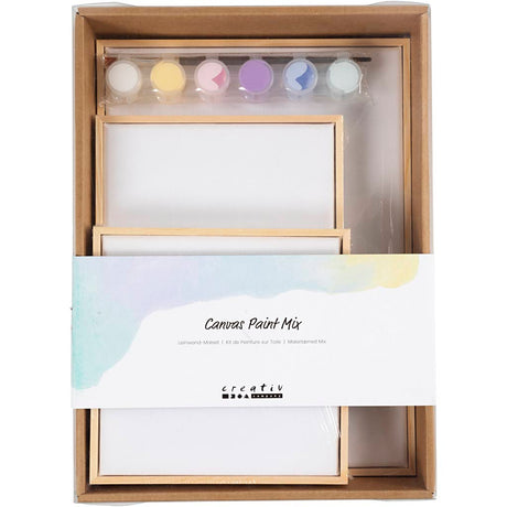 Empresa creativa https: www.cchobby.nl mix-of-stretched-canvas-pastelcolors-1-box