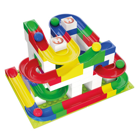 Juego básico de rieles de mármol Hubelino - 123 piezas.