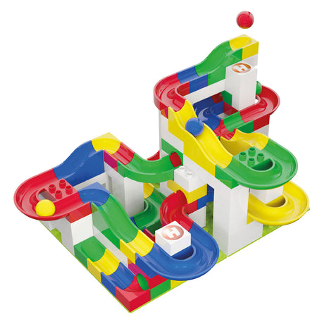 Juego básico de rieles de mármol Hubelino - 123 piezas.