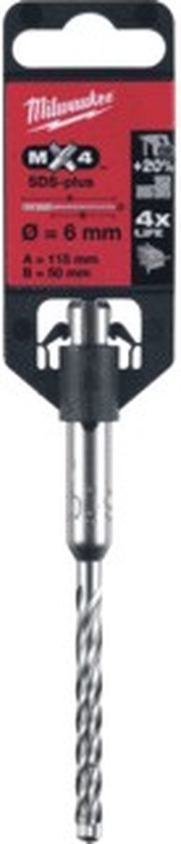 Accesorios Milwaukee taladro percutor sds-plus | mx4 6x110x50mm - 4932352011