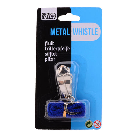 Silbato de competición activa deportiva Johntoy con cordón.