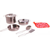 Juego de sartenes de cocina para el hogar Johntoy, 8 piezas.