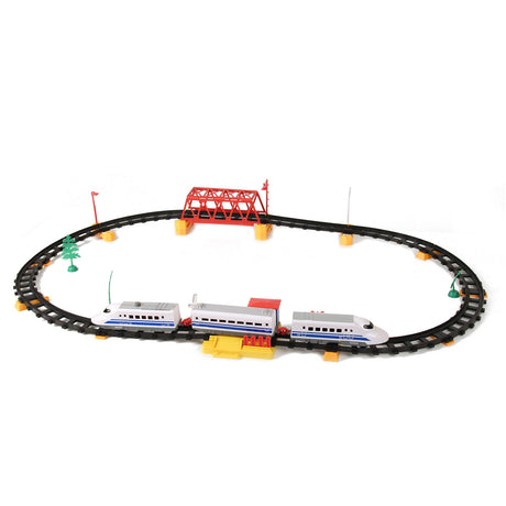 Juego de tren de alta velocidad Johntoy, 50 piezas.