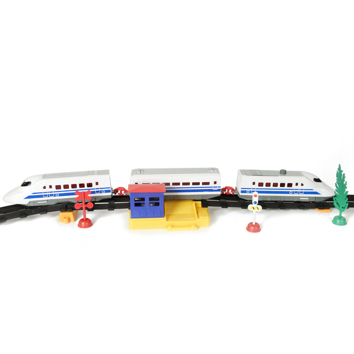 Juego de tren de alta velocidad Johntoy, 50 piezas.