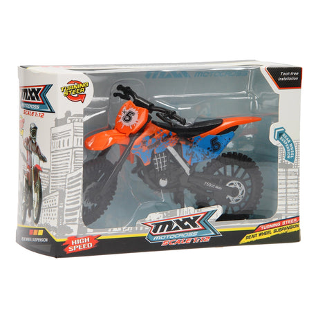 Moto Johntoy con suspensión trasera.