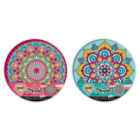 Grupo de manualidades creativas pintura de diamantes mandala lienzo ø30cm