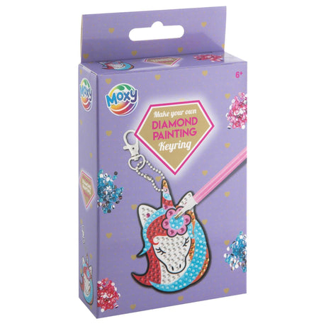 Llavero con pintura de diamantes Moxy, 4 culos