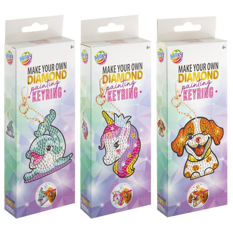 Llavero Moxy Diamond Painting 3 surtidos