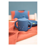 Taza con sorbete Trixie - sra. elefante - vaso para bebé - vaso antiderrames - para bebés a partir de 4 meses - fabricado en silicona - apto para lavavajillas