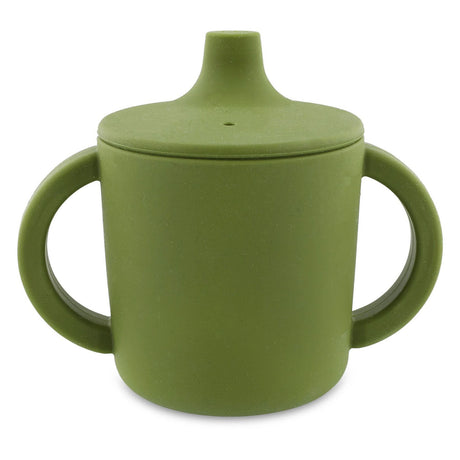 Taza con sorbete Trixie - sr. dino - vaso para bebé - vaso antiderrames - para bebés a partir de 4 meses - fabricado en silicona - apto para lavavajillas
