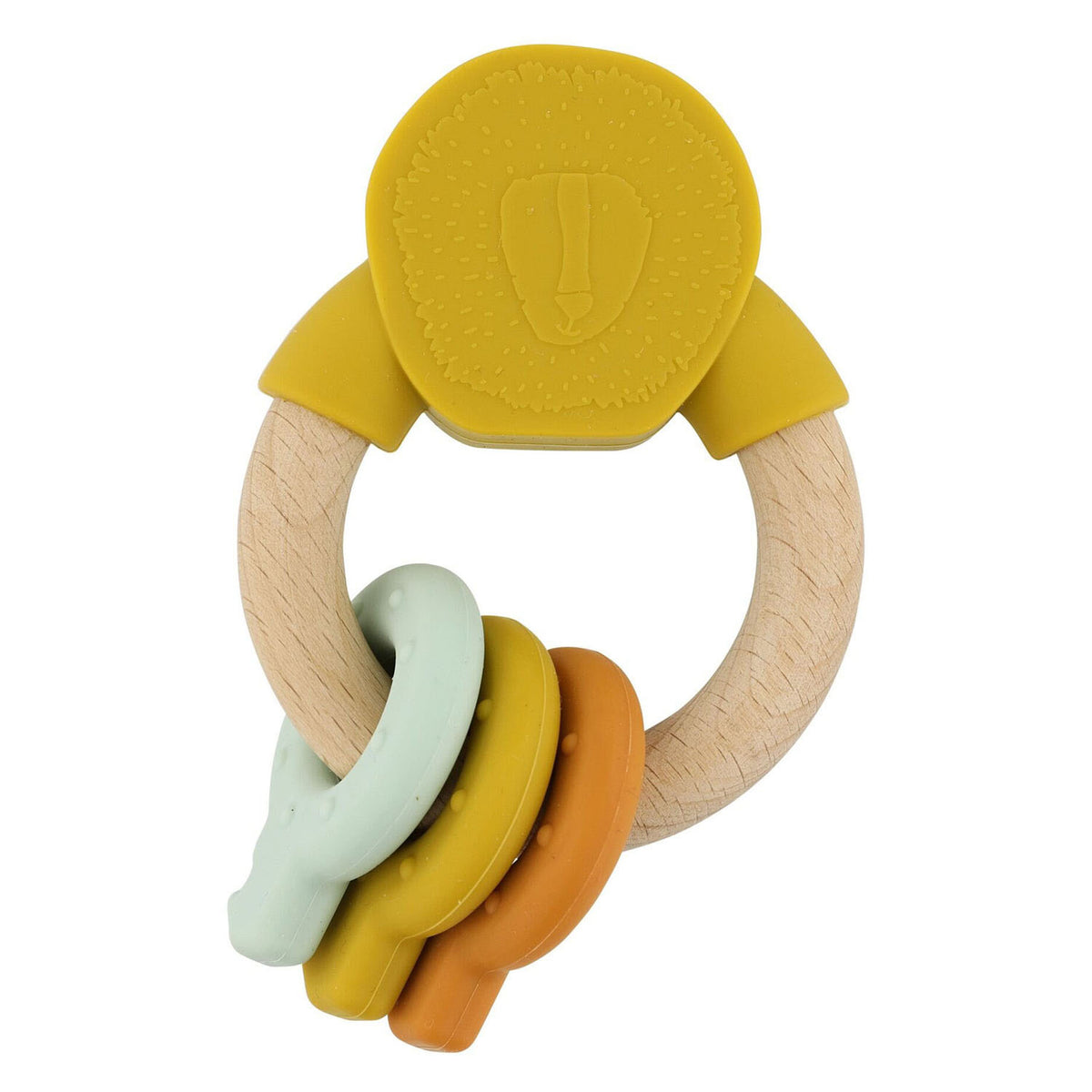 Trixie Anillo de actividades de madera y silicona - mr. león