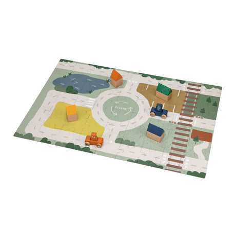 Trixie Wooden Street Puzzle con accesorios