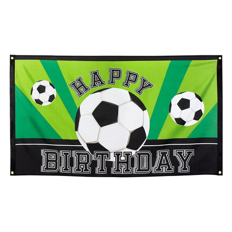 Boland Vlag Voetbal Feliz cumpleaños, 150x90cm