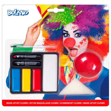 Boland set de pintura facial payaso con nariz de payaso