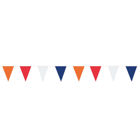Línea de bandera Boland naranja rojo blanco azul, 10 mtr.