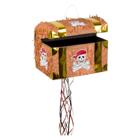 Boland tirar piñata cofre del tesoro pirata