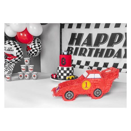 Boland piñata coche de carreras rojo