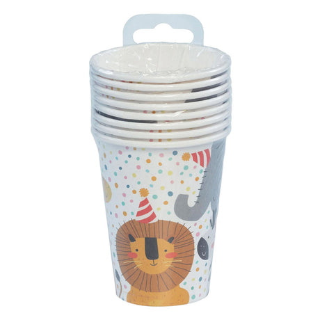 Vasos de papel Boland safari, 8 uds.