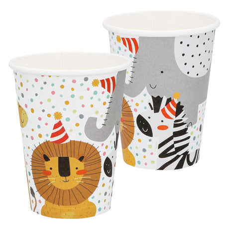 Vasos de papel Boland safari, 8 uds.