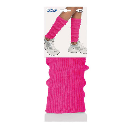 Calentadores Boland basic rosa neón