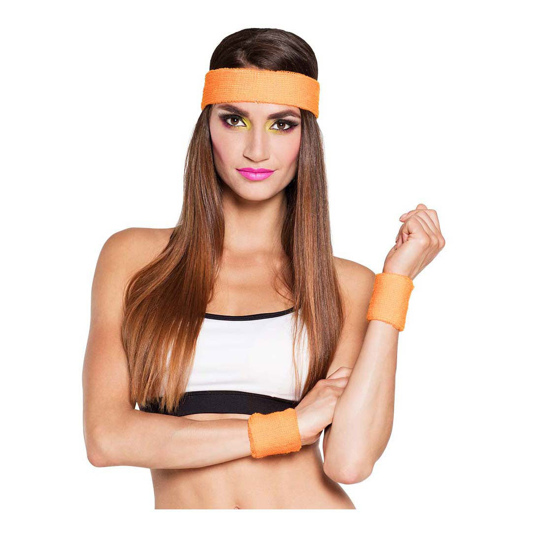 Boland Muñequeras naranja neón, 3 uds.